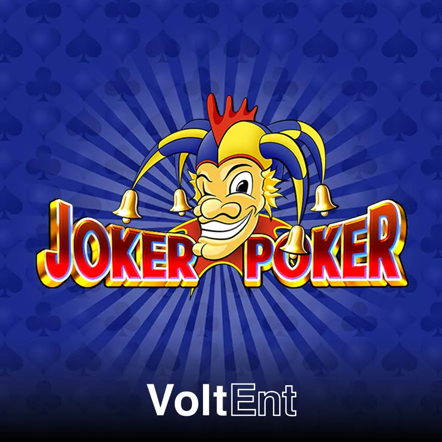 Joker Poker video poker screen with a joker card